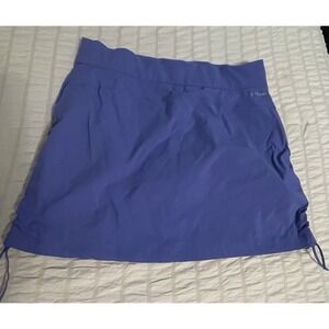 Columbia women's Anytime skort purple Lotus size large with pockets drawstring